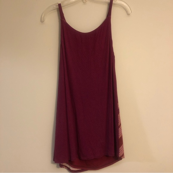 CABI Style #3084 Maroon Geometric Printed Drape Neck Tank Top, Medium - Picture 7 of 9